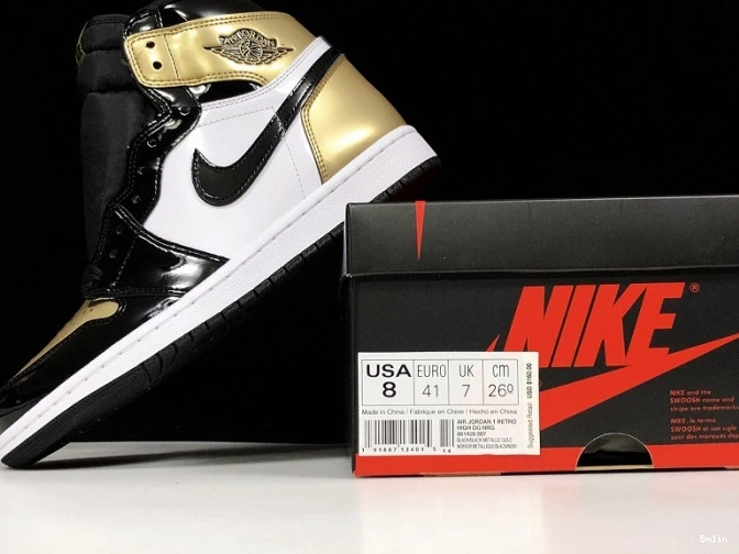 Bmlin shoes Air Glod 861428-007 High Toe Retro 1 Jordan 0712